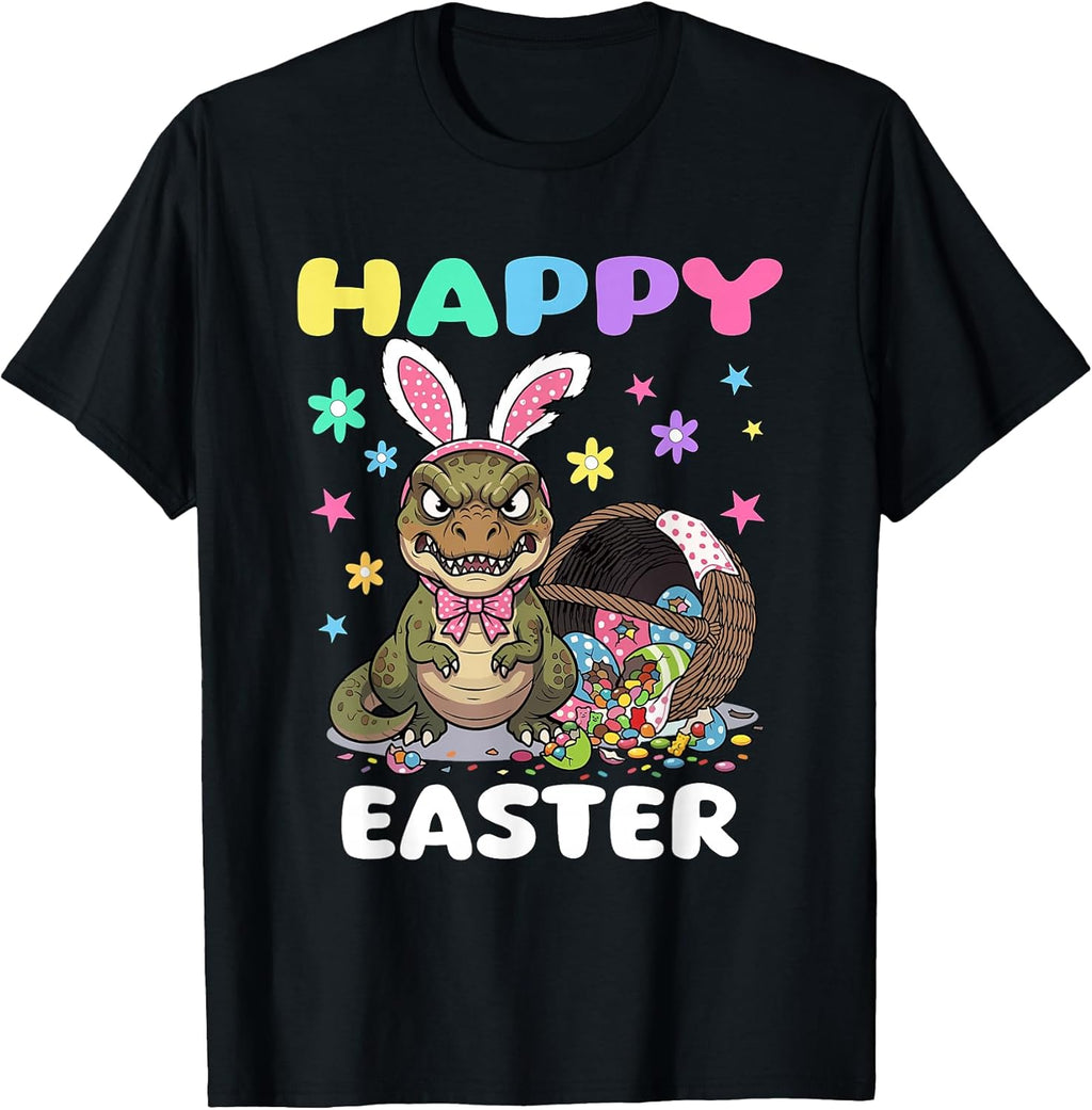 dino Easter Dinosaur Bunny kids and girl