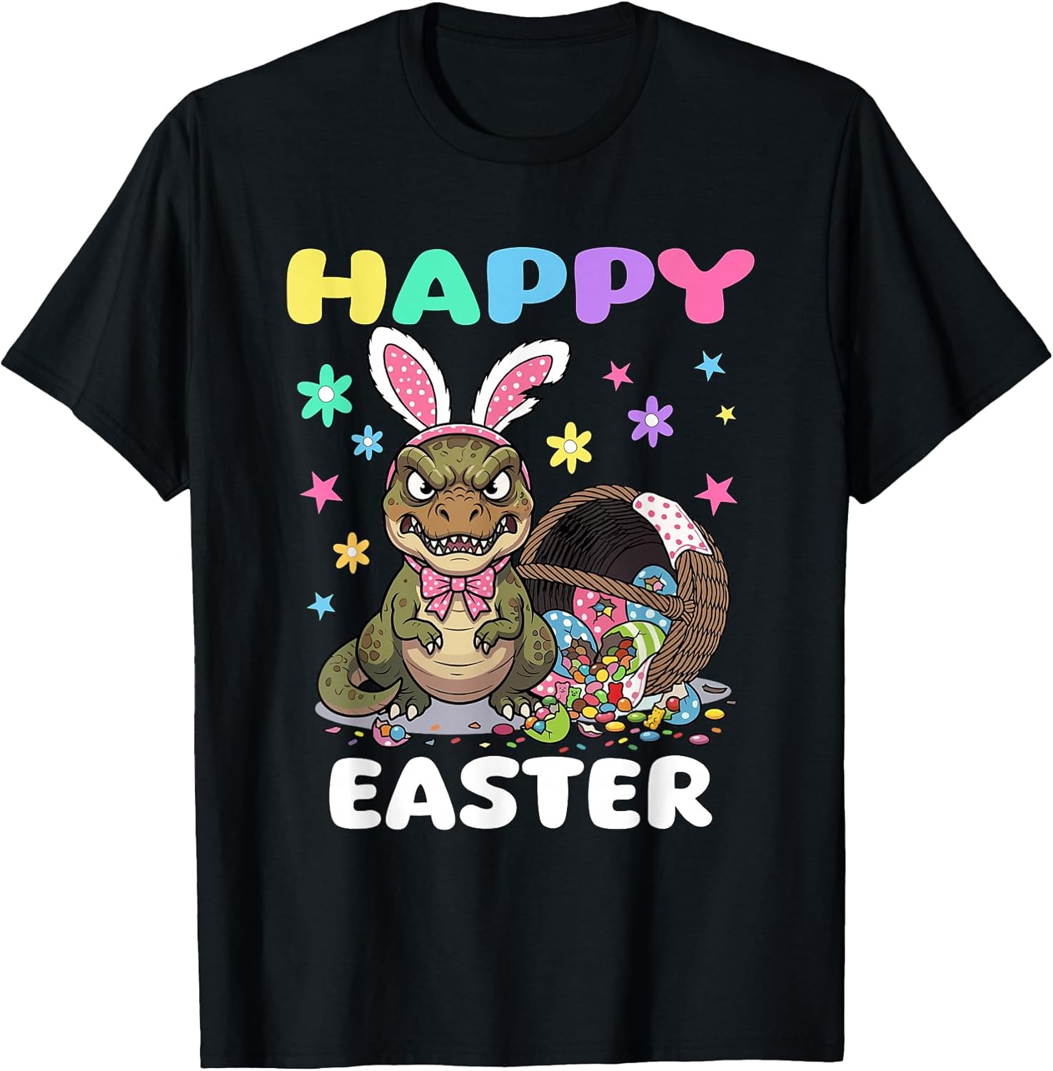 dino Easter Dinosaur Bunny kids and girl