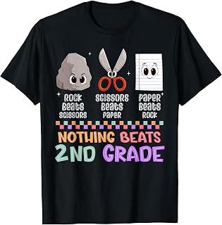 Back to School Nothing Beats Second 2nd Grade Game Kid T-Shirt