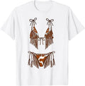 Summer Vacation Bikini Cowgirl Western Funny Hawaii Beach T-Shirt