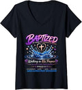 Women's When Women Pray Sisterhood Baptism Celebration V-Neck T-Shirt