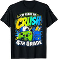 Im Ready to Crush Fourth Grade Back to School 4th Grade Boys T-Shirt