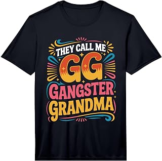 Mens Grandmother They Call Me GG Gangster Grandma Gangsta Performance T-Shirt