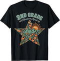 2nd Grade Teacher Camper Camping Hiking Adventure Awaits T-Shirt