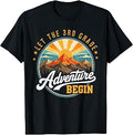 Let the 3rd Grade Adventure Begin Back to School Teacher Kid T-Shirt