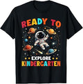 Ready to Explore Kindergarten Astronaut Back to School Boys T-Shirt