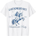 Last Knight Out Bachelorette Party Est 2026 Medieval Bride T-Shirt