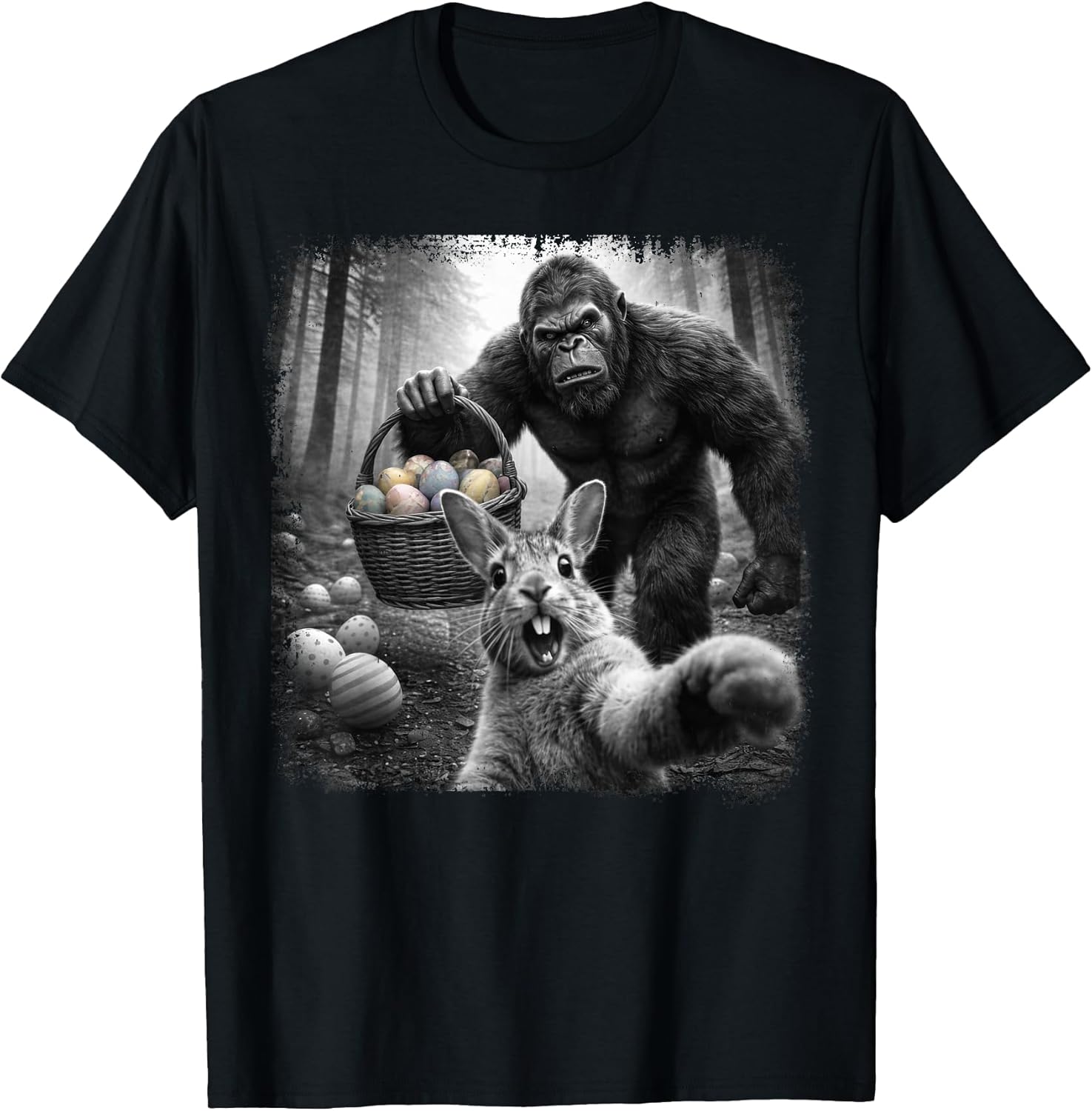 Funny Bigfoot Bunny Easter Shirts Men Women Kids