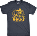 Mens I Got Buns Hun T Shirt Funny Easter Sunday Bunny Rabbit Joke Tee for Guys