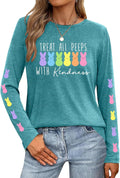 Easter Shirts for Women: Cute Bunny Shirt Funny Rabbit Graphic Tshirt Easter Eggs Holiday Tee Tops