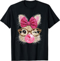 Pink Bubble Gum Cute Rabbit Easter Bunny Shirt Kid