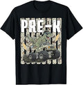 Back to School Pre-K First Day Camo Monster Truck Kids Boy T-Shirt