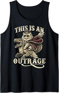 Goddammit Donut This is an Outrage Princess Cat Meme Tank Top
