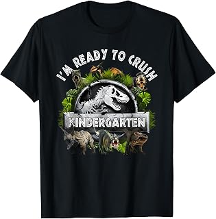 Ready to Crush Kindergarten First Day of School Dinosaur Boy T-Shirt