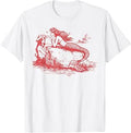 Sapphic Mermaid Lesbian Love Sapphic Subtle Fruity Month T-Shirt