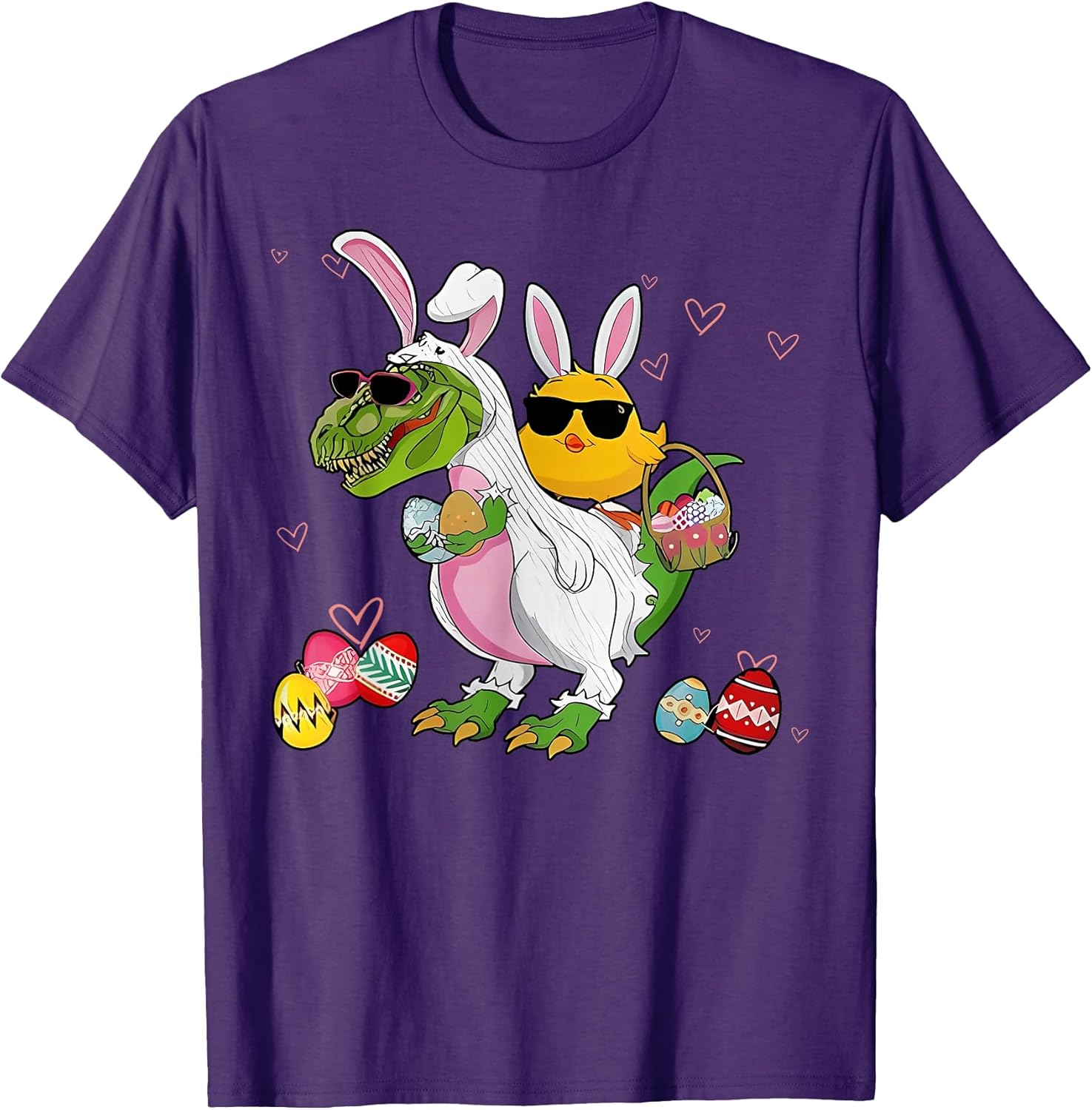 Chicken Riding Dinosaur Easter Day