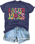 Happy Easter Shirt Women Bunny: Easter Tshirts Christian Religious Shirts Funny Inspirational Rabbit Eggs Graphic Tops