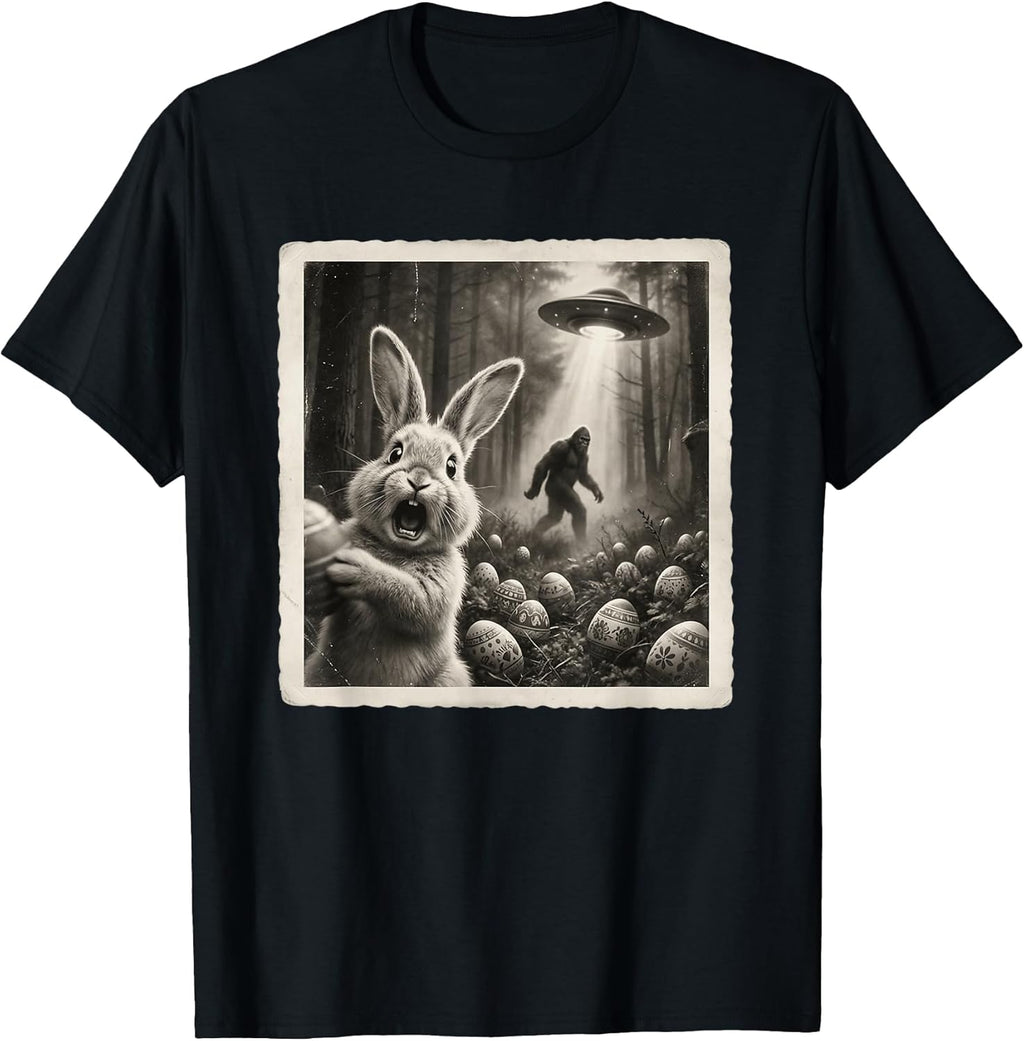 Easter Bunny Bigfoot Selfie UFO Alien Apparel
