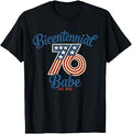 Bicentennial 1976 50 Years Old 50th Birthday American Flag T-Shirt