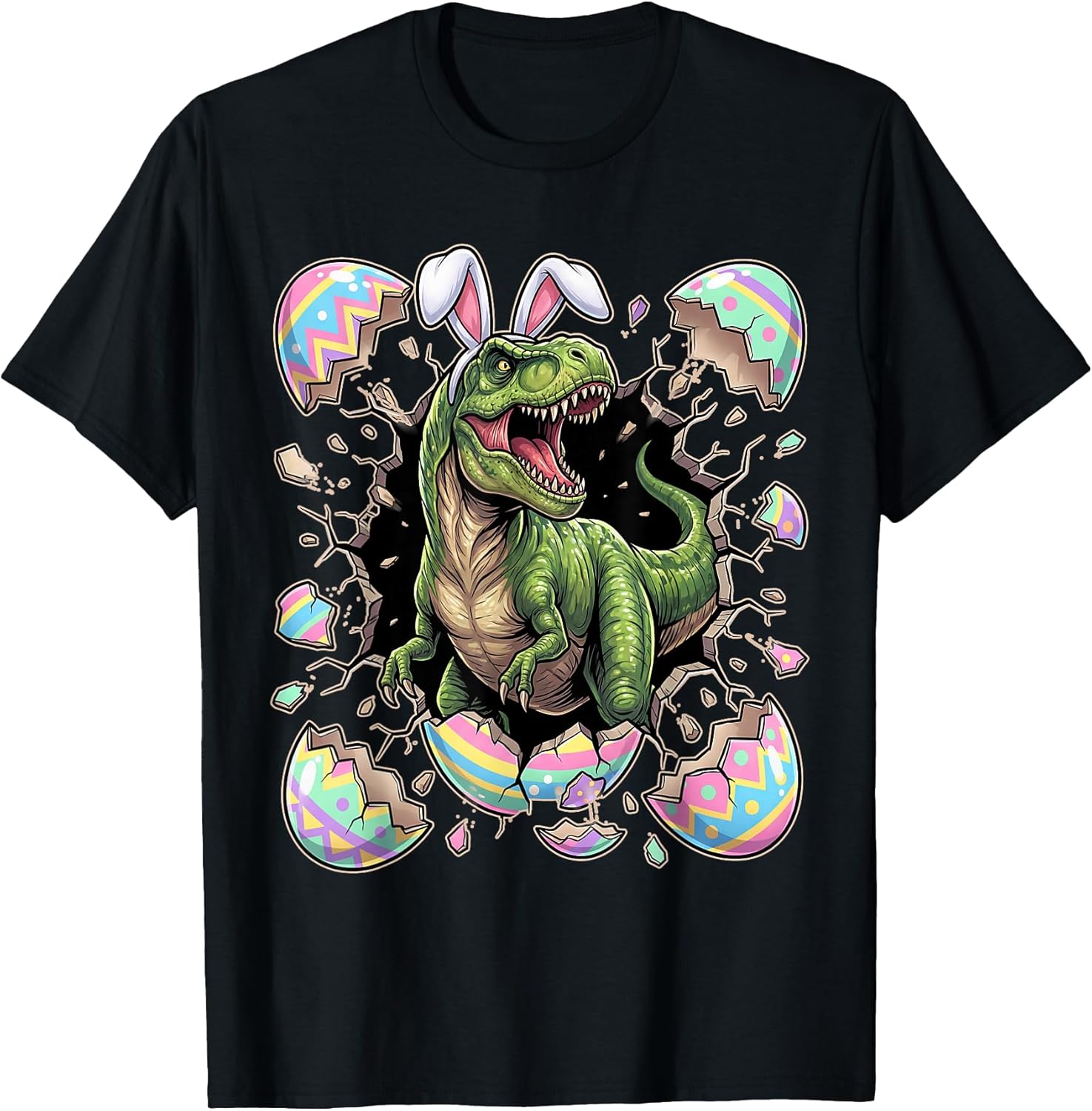 Funny TRex Easter Bunny Dinosaur Egg