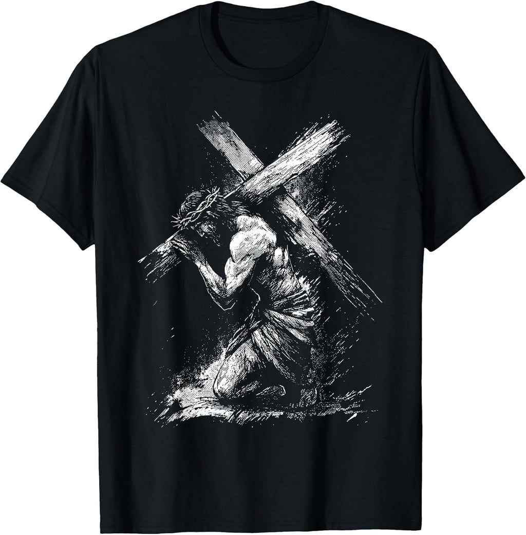 Happy Easter Jesus Cross Christian Tees