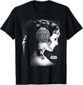 Padme Amidala Black & White Side Profile Portrait T-Shirt