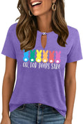 Easter Shirts for Women: Happy Easter Tshirt Bunny Graphic Tees Oh for Peeps Sake Letter Print Short Sleeve Tops