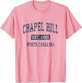 Chapel Hill North Carolina NC Vintage Sports Design Navy T-Shirt