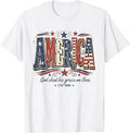 America God Shed His Grace On Thee 250 Years 4th of July T-Shirt