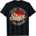Vintage The Men The Myth Styx Legends Gift for Men Women T-Shirt