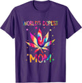 World's Dopest Mom Weed Leaf