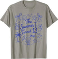 The Summer I Turned 13 Tropical Beach Birthday T-Shirt