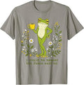 I Could Be Meaner But Jesus Said No Funny Frog Art T-Shirt