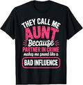 Cute New Aunt Art for Aunt Auntie Women 1st Time Auntie T-Shirt