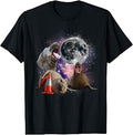 Neil Seal Galaxy Moon Cone Funny Wildlife Design T-Shirt