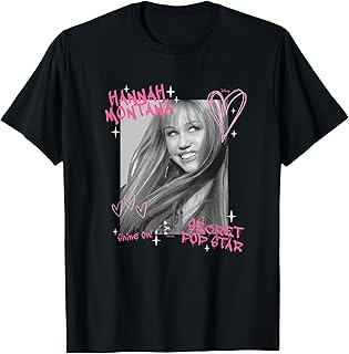 Hannah Montana Secret Pop Star Photo Shine On T-Shirt
