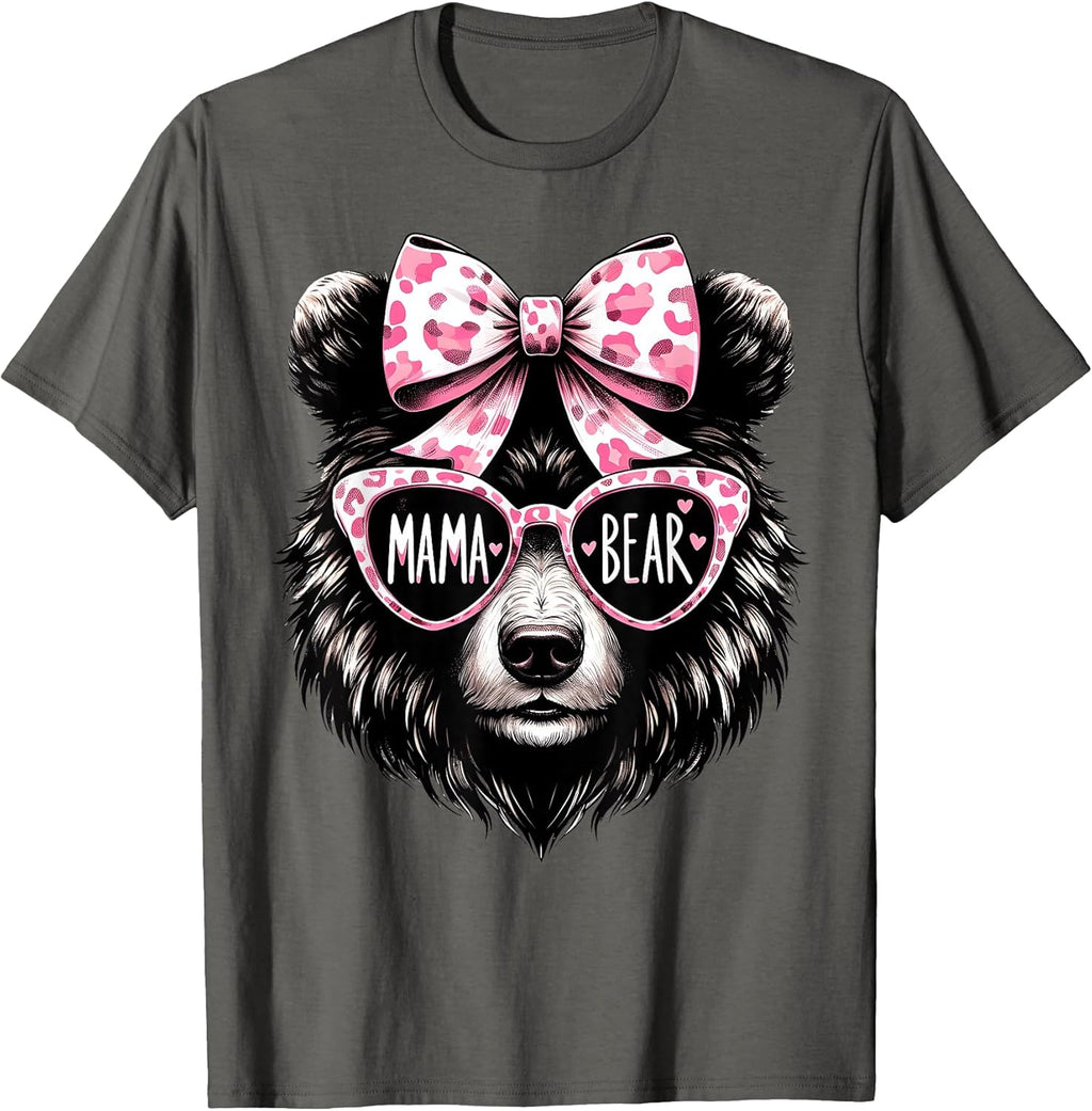 Funny Mother’s Day Mama Bear Sunglasses Bow Tie