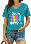Easter Shirts for Women He is Risen Tshirt Easter Christian T-Shirt Jesus Lover Short Sleeve Tops