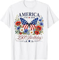250th Anniversary USA Women 250 Years American 4th of July T-Shirt