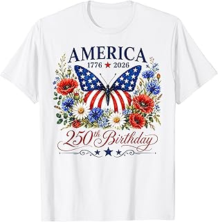 250th Anniversary USA Women 250 Years American 4th of July T-Shirt