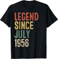 Legend Since July 1956 70th Birthday Men Women 70 Year Old T-Shirt
