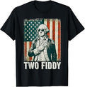 Two Fiddy Vintage George Washington Funny 250 Anniversary T-Shirt