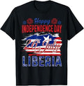 Happy Independence Day Liberia 26th of July Patriotic T-Shirt