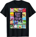 Happy Tree Friends Colorful Character Grid Retro Cartoon T-Shirt