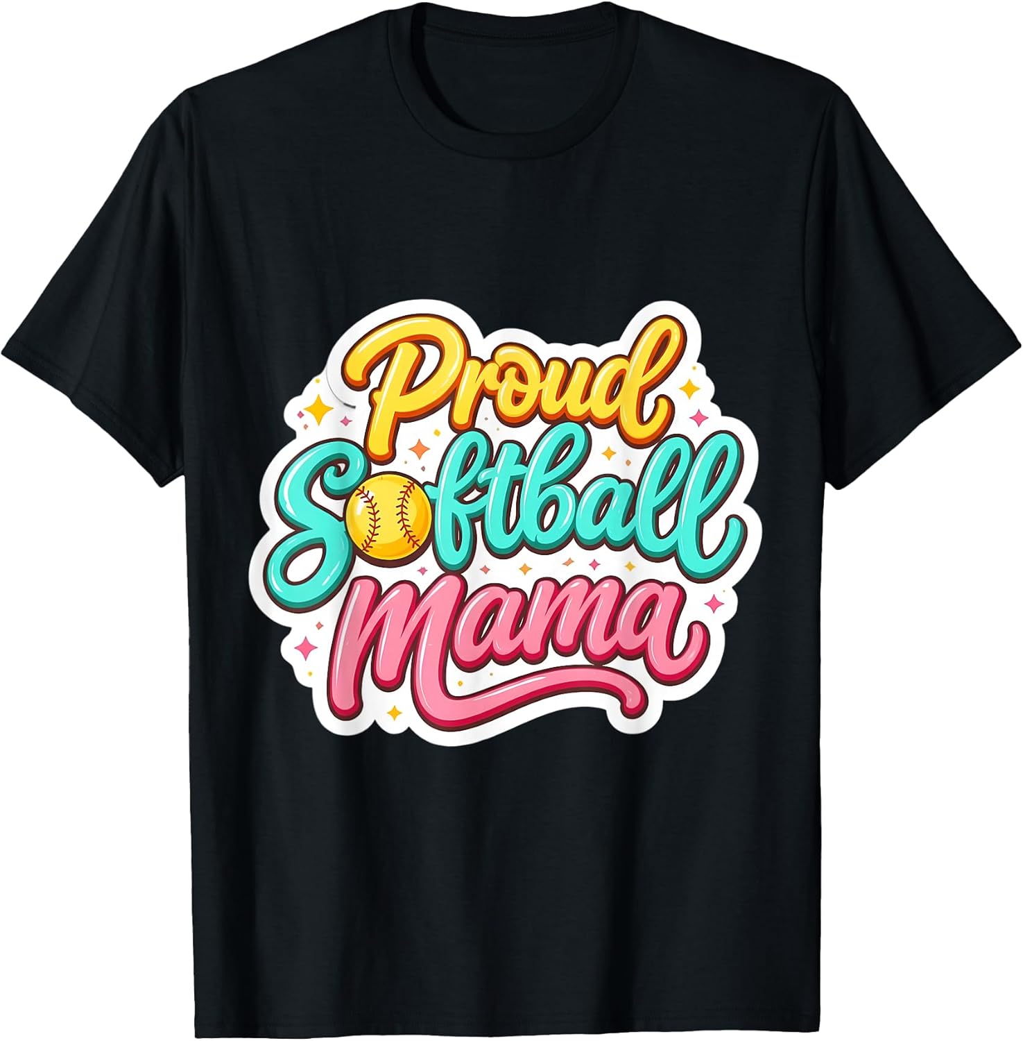 Proud Softball Mama Mom Mother Daughter Merch