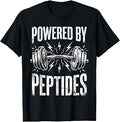 Powered By Peptides Bodybuilding Workout Weightlifting Gym T-Shirt