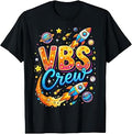 VBS Crew Vacation Bible School Space Rocket Summer T-Shirt