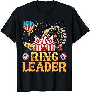 Ring Leader Carnival Circus Costume Circus Theme Party Kids T-Shirt
