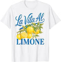 Funny Retro La Vita Al Limone Italian Lemon T-Shirt
