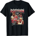 Dennis Rodman 91 Worm Collage Retro Basketball T-Shirt
